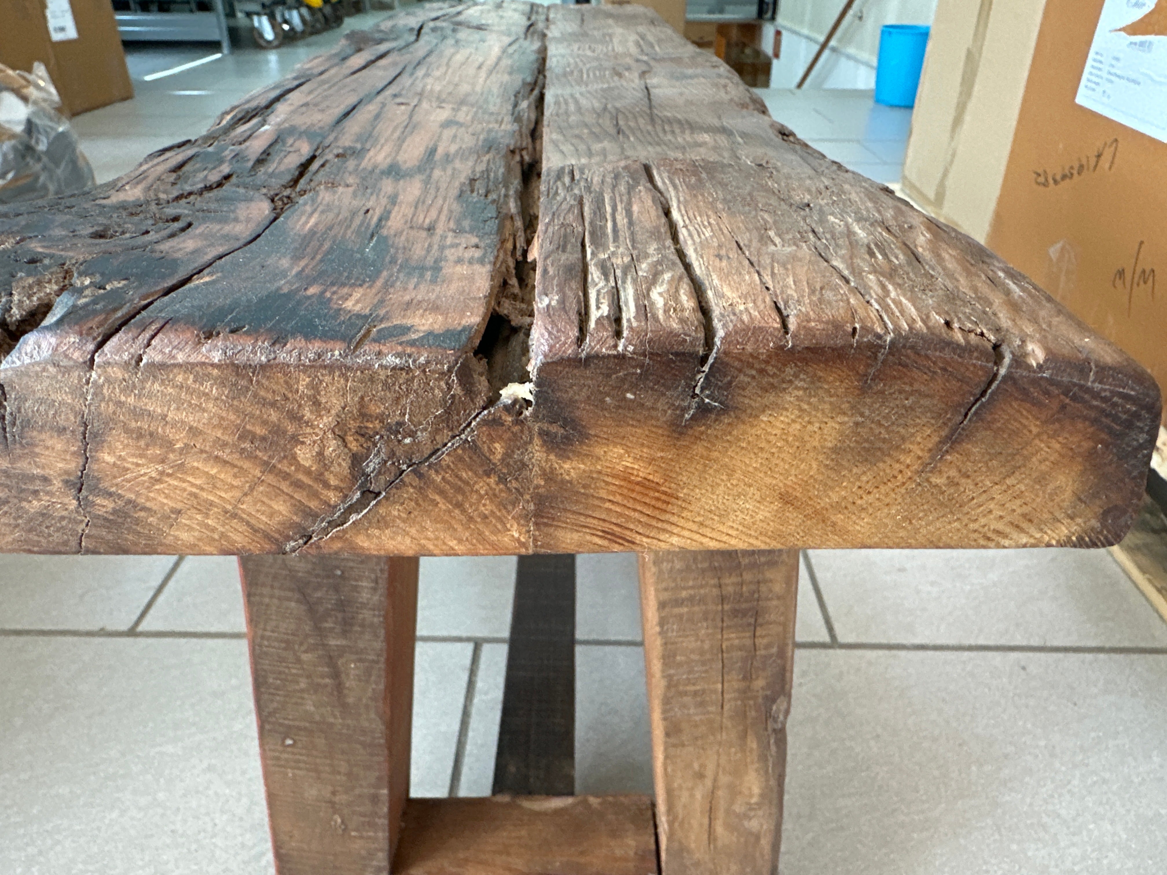 Rustikk Trebenk - 90cm