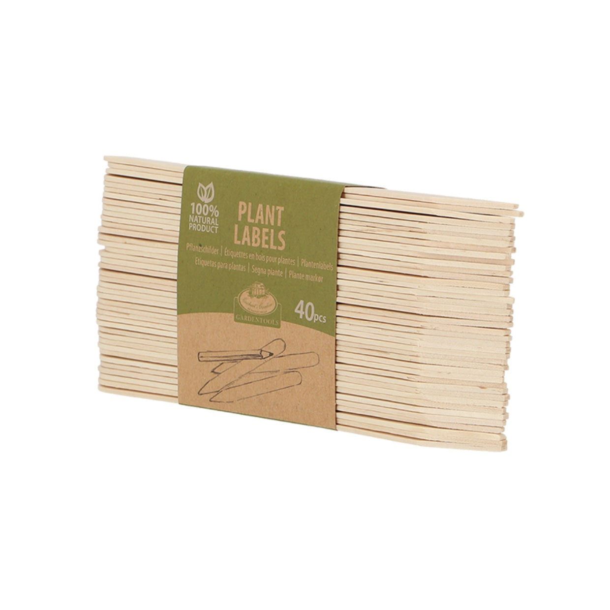 Merkepinner Tre 15cm - 40stk