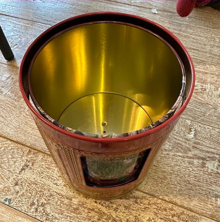 Metallboks Spilledåse, Julemotiv - 12x16cm