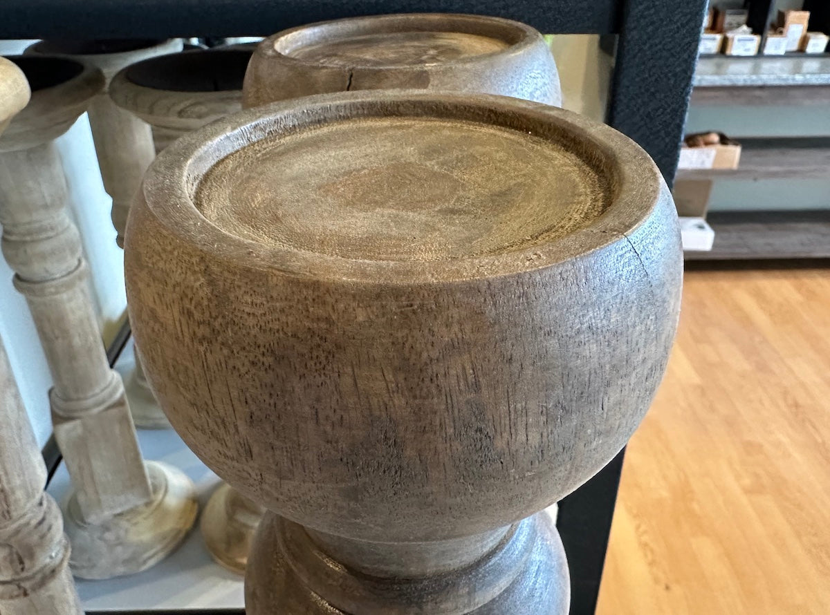 Høy Lysestake Kubbelys - 46cm