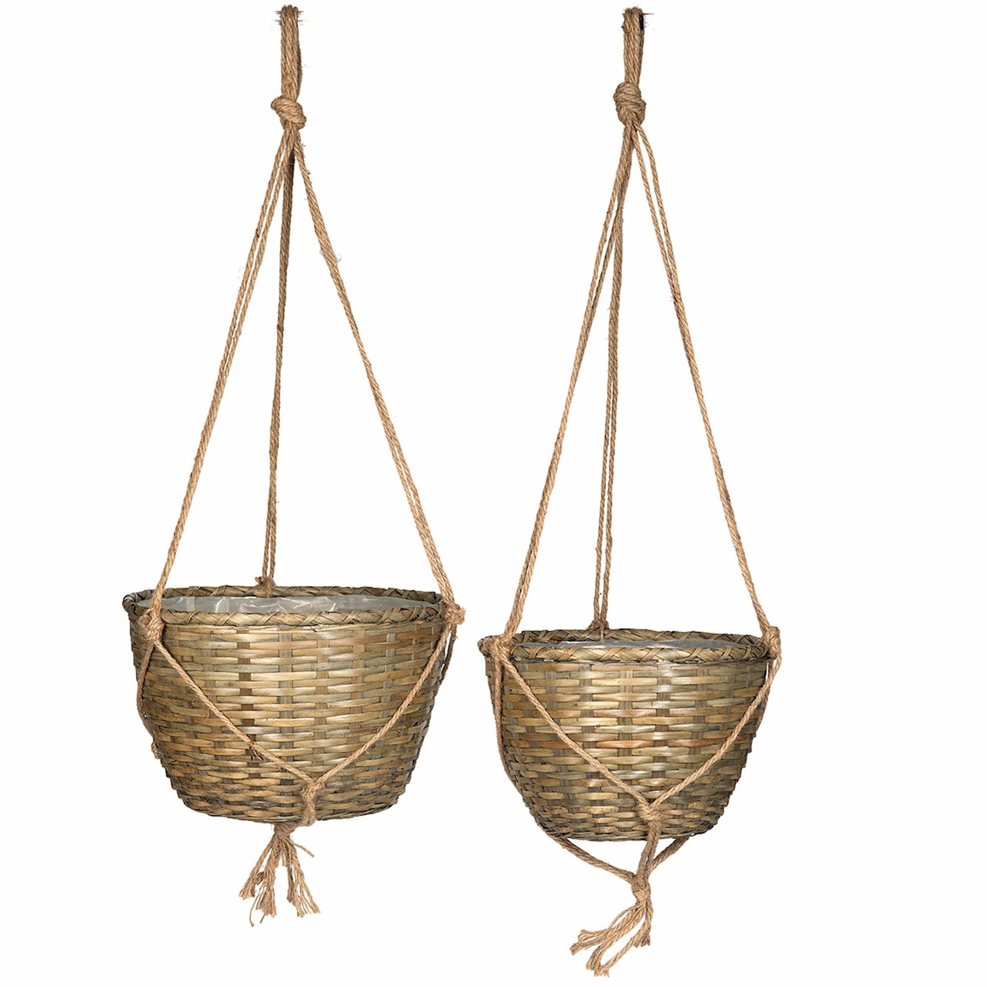 ampel / hengende kurv - laget av bambus