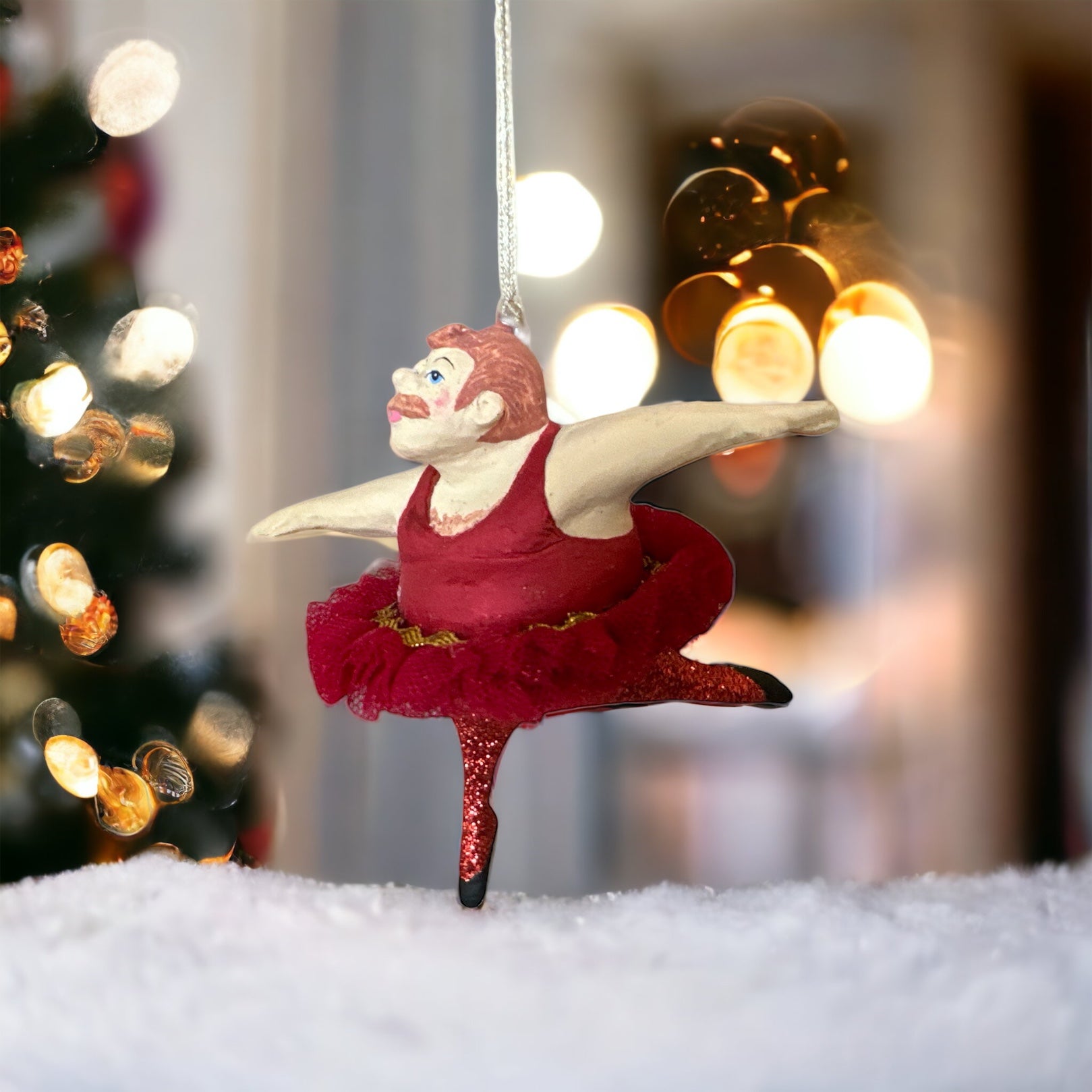 Ballerina Mann, Rød - 11cm