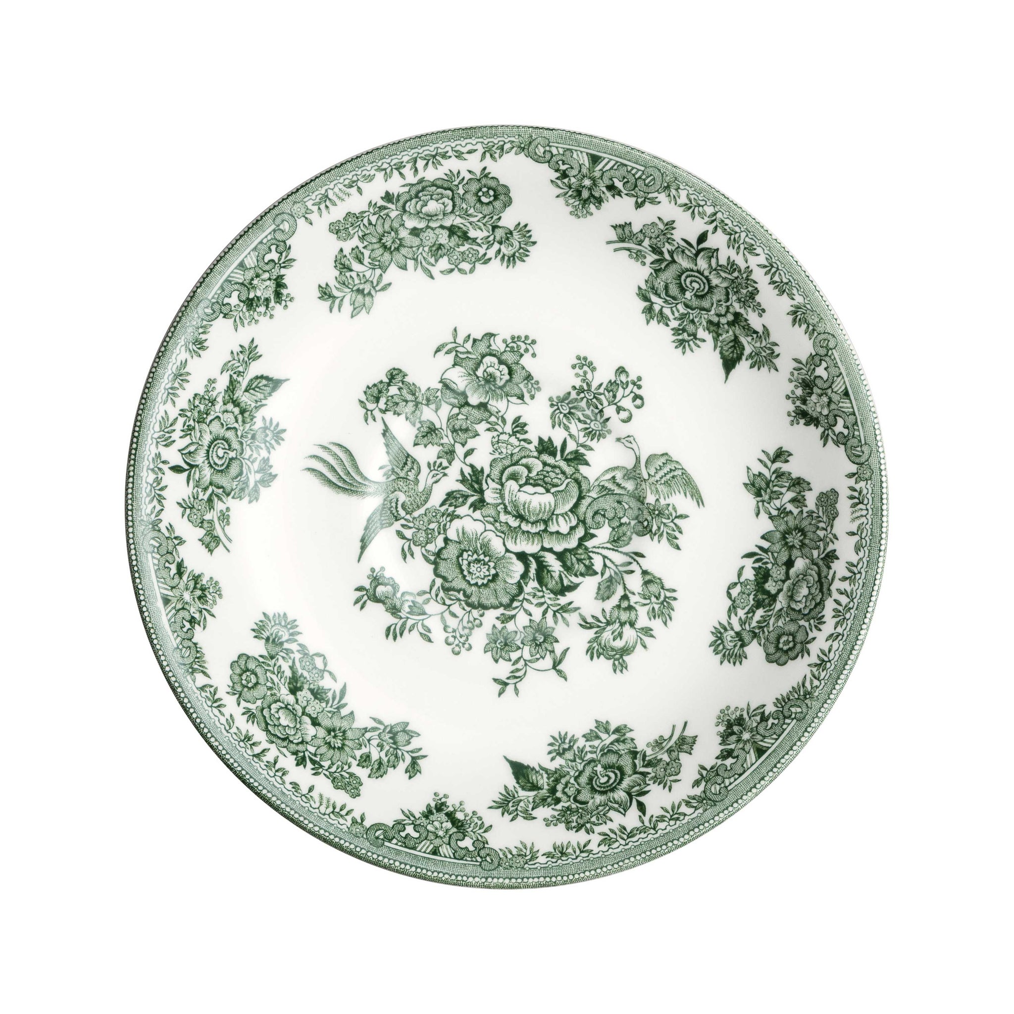 breakfast saucer green asiatic pheasants burleigh tekopp tefat