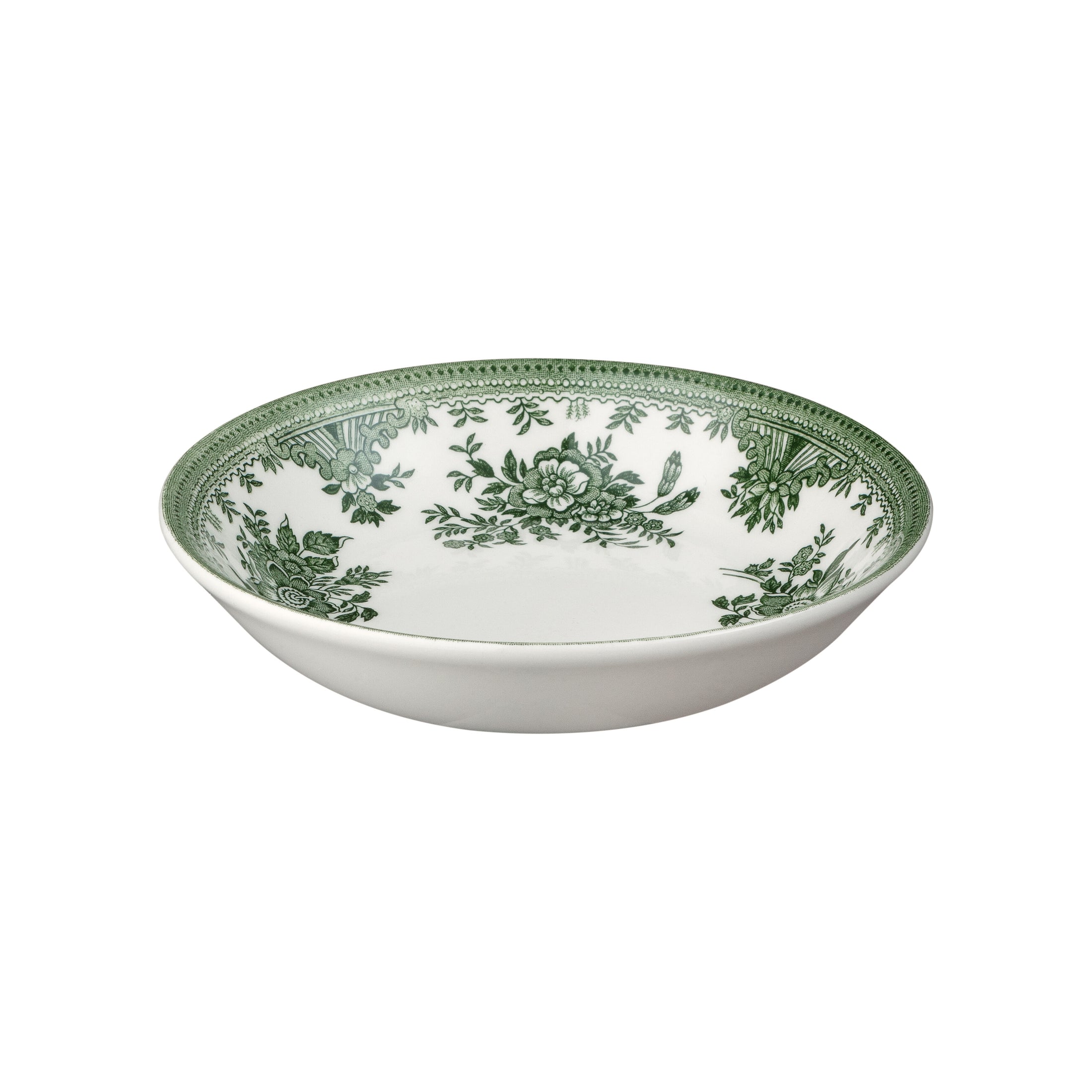 burleigh smørfat fat smør grønn 839011026 Green Asiatic Pheasants Butter Pat klassisk grønn porselen keramikk