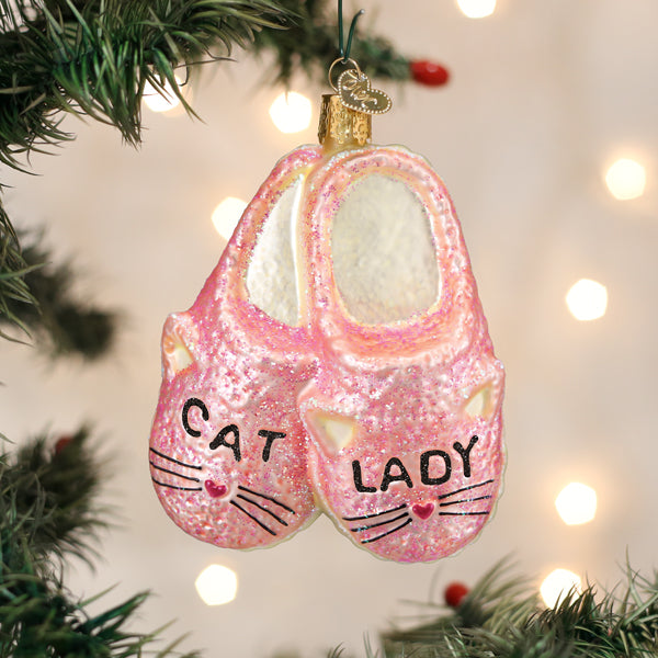 julekule cat lady slippers - kattedame