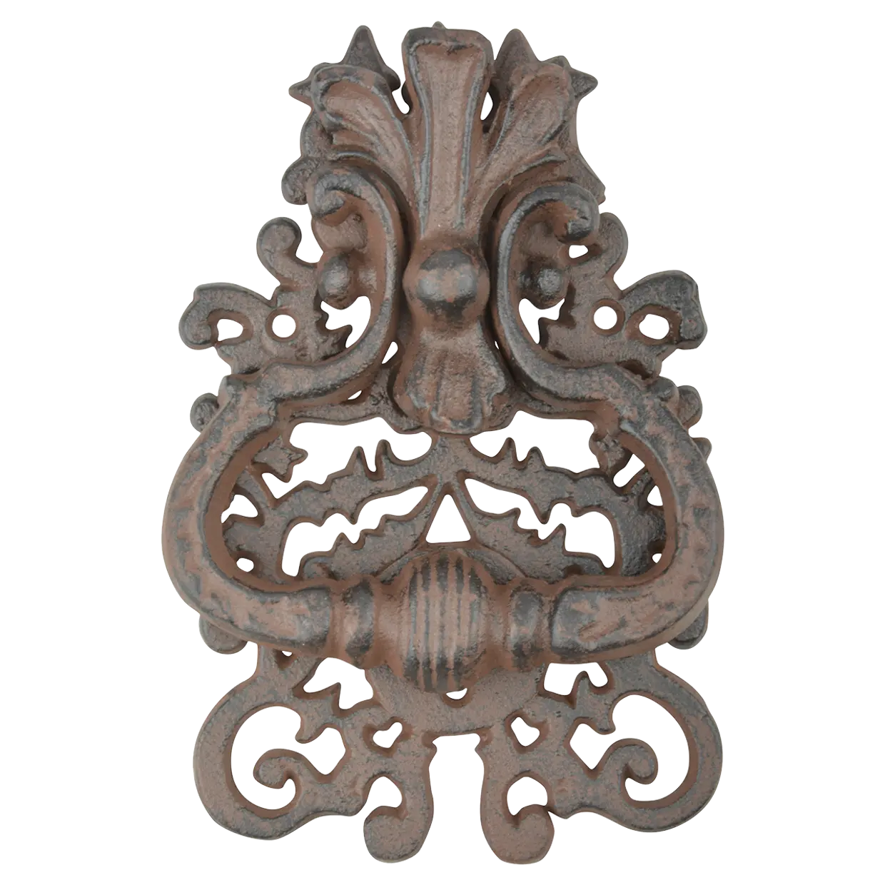 dekorativ dørbanker i støpejern