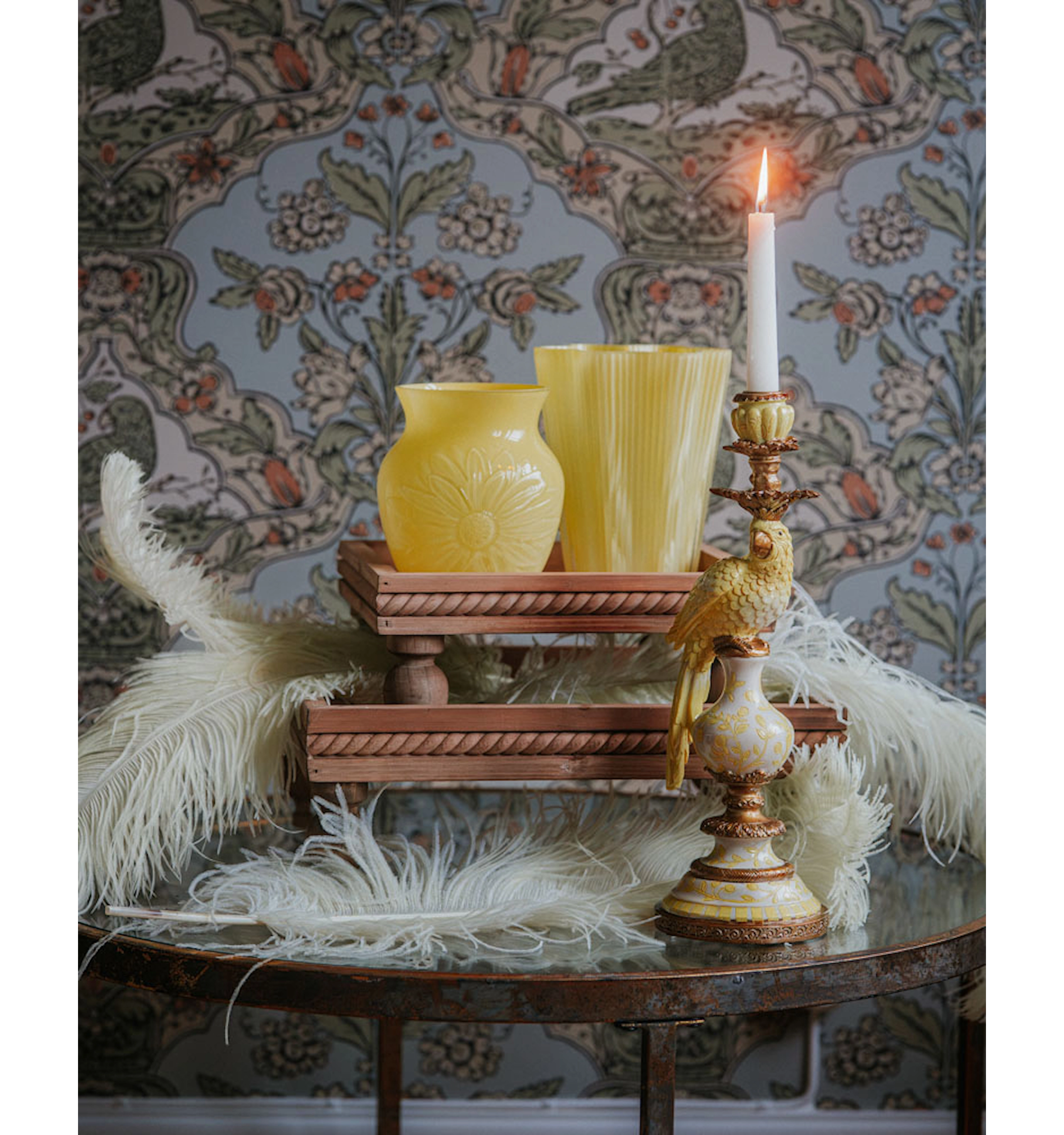 Dekorativt Pidestallbord, Mangotre