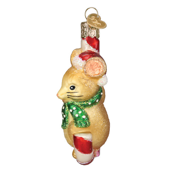 Mus Ornament, Glass - 9cm