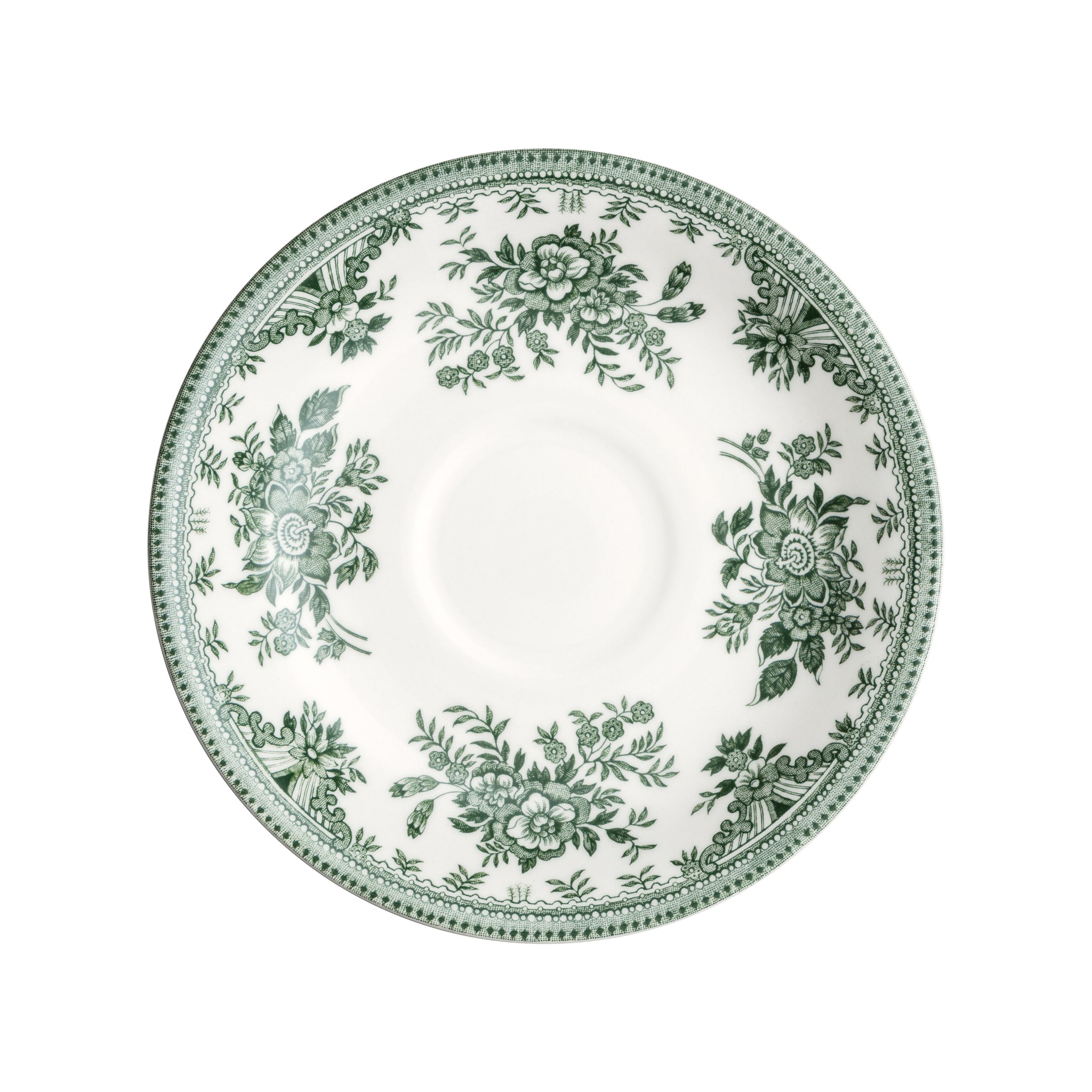 green asiatic pheasants kopp tefat tea saucer