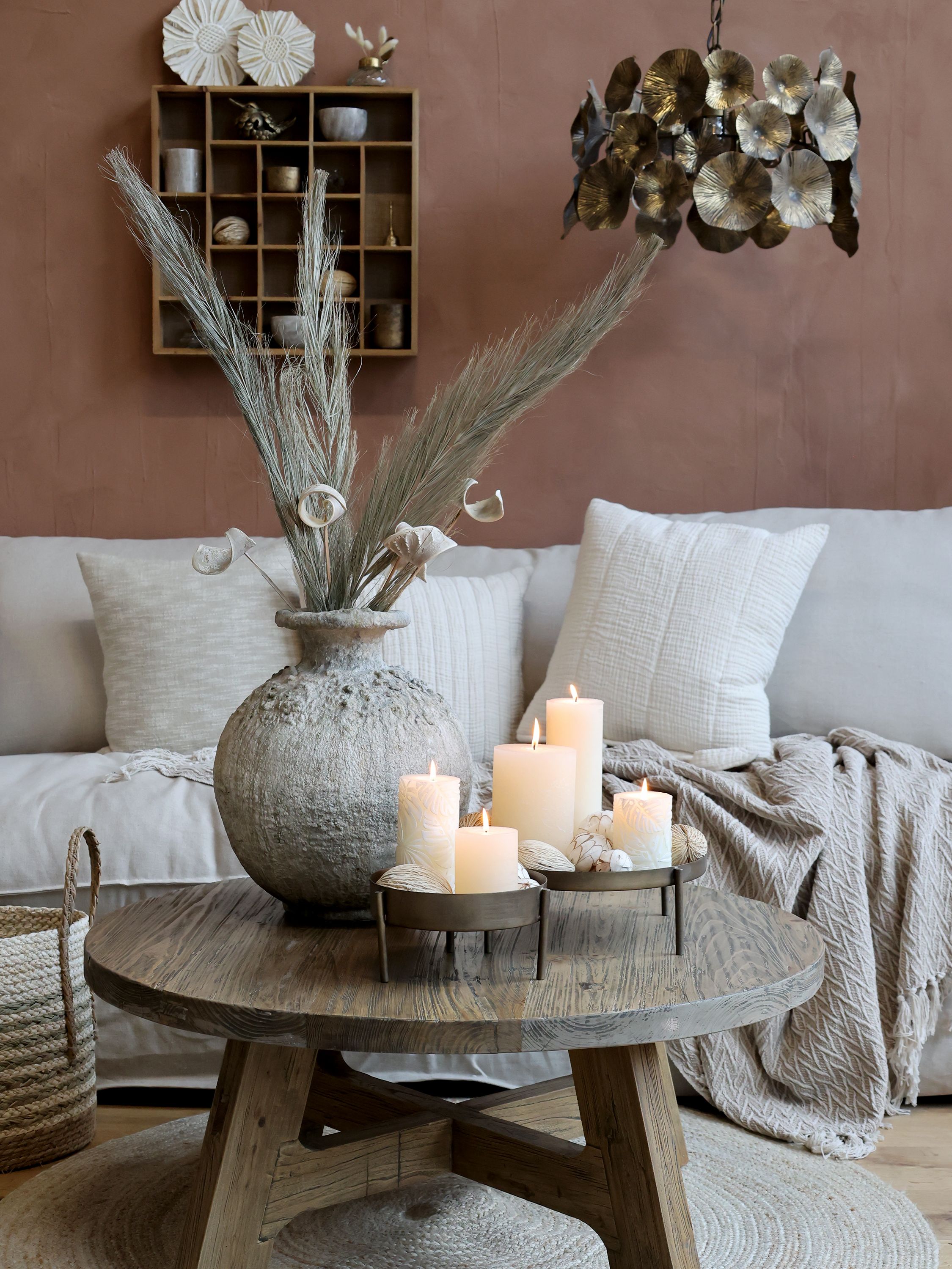 Trehylle m/ Flere Rom - 49x49cm