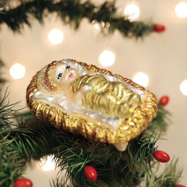 julekule jesubarnet - laget i glass