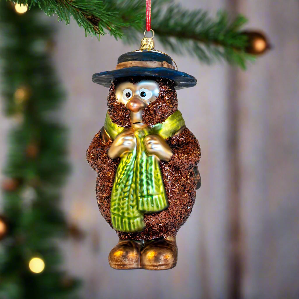 julekule Ludvig fra flåklypa - laget i glass