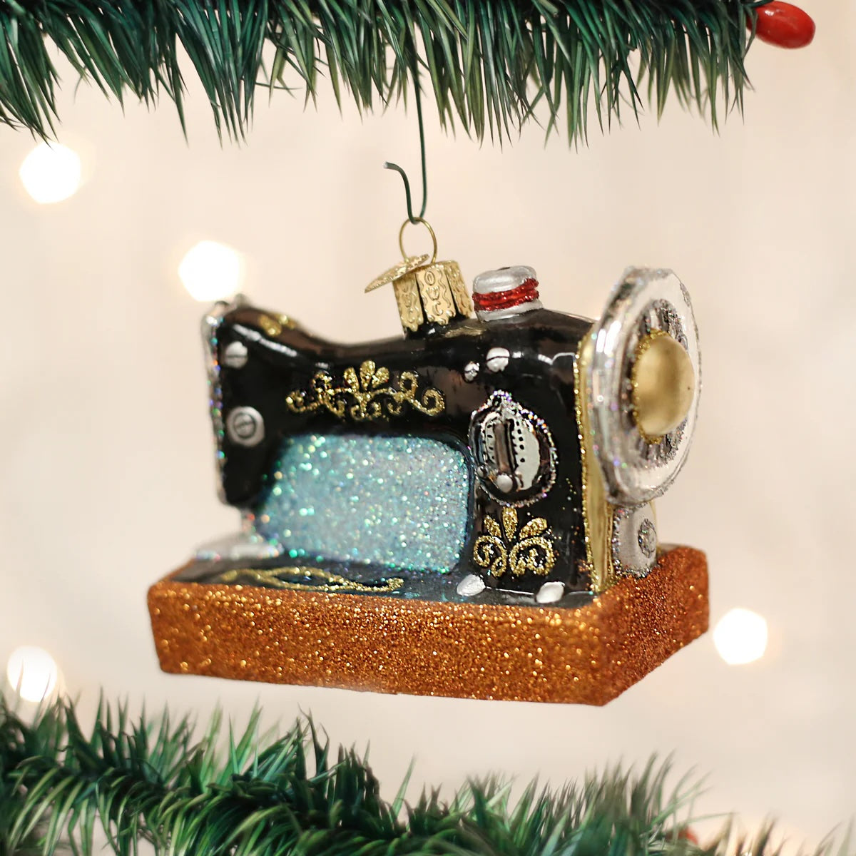 julekule ornament gammel symaskin old world christmas 32103