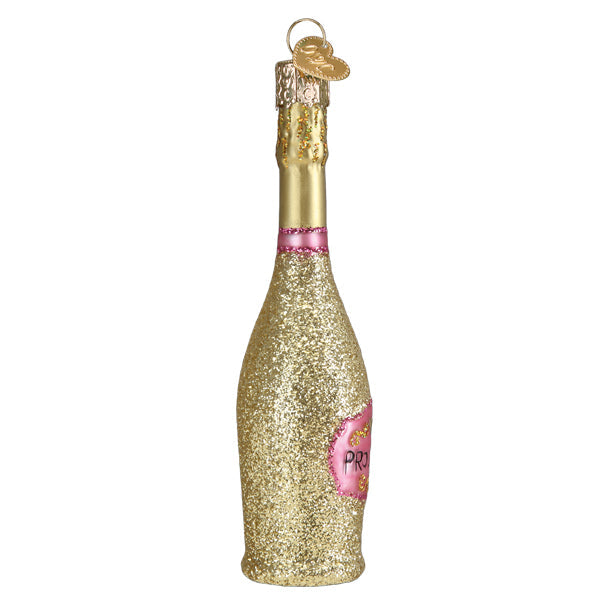 julekule av prosecco flaske