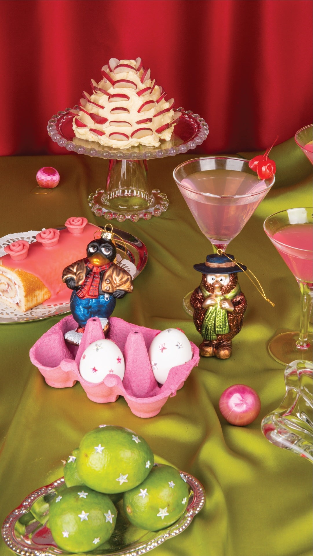 Julekule Glass, Solan