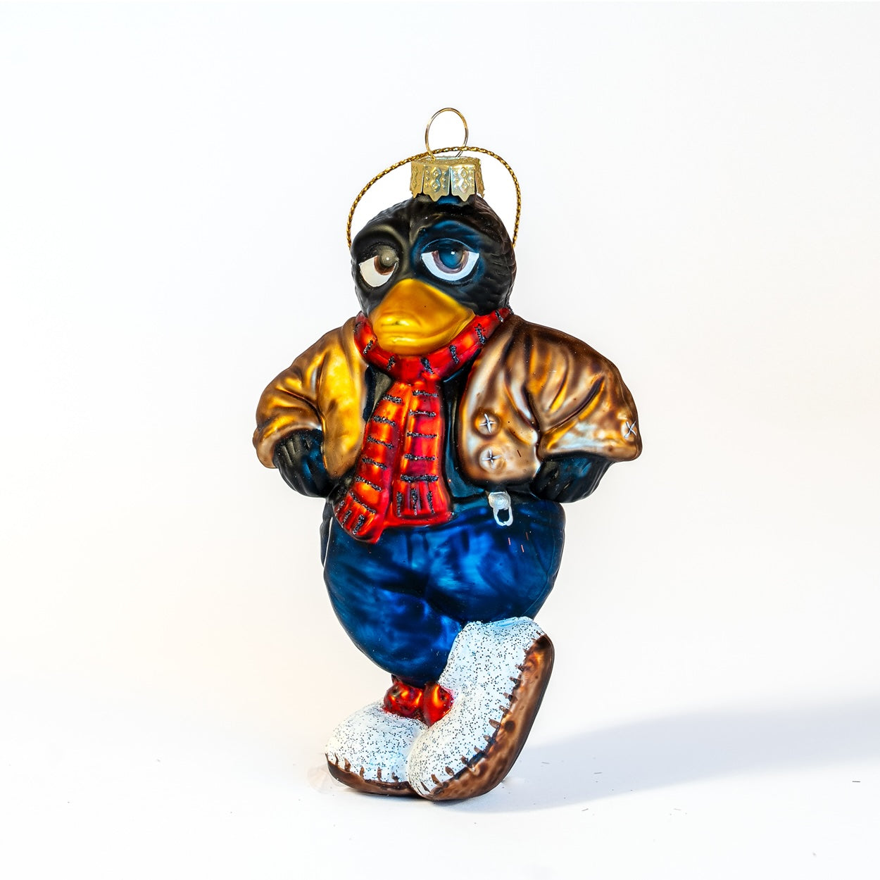 julekule solan gundersen glass ornament flåklypa