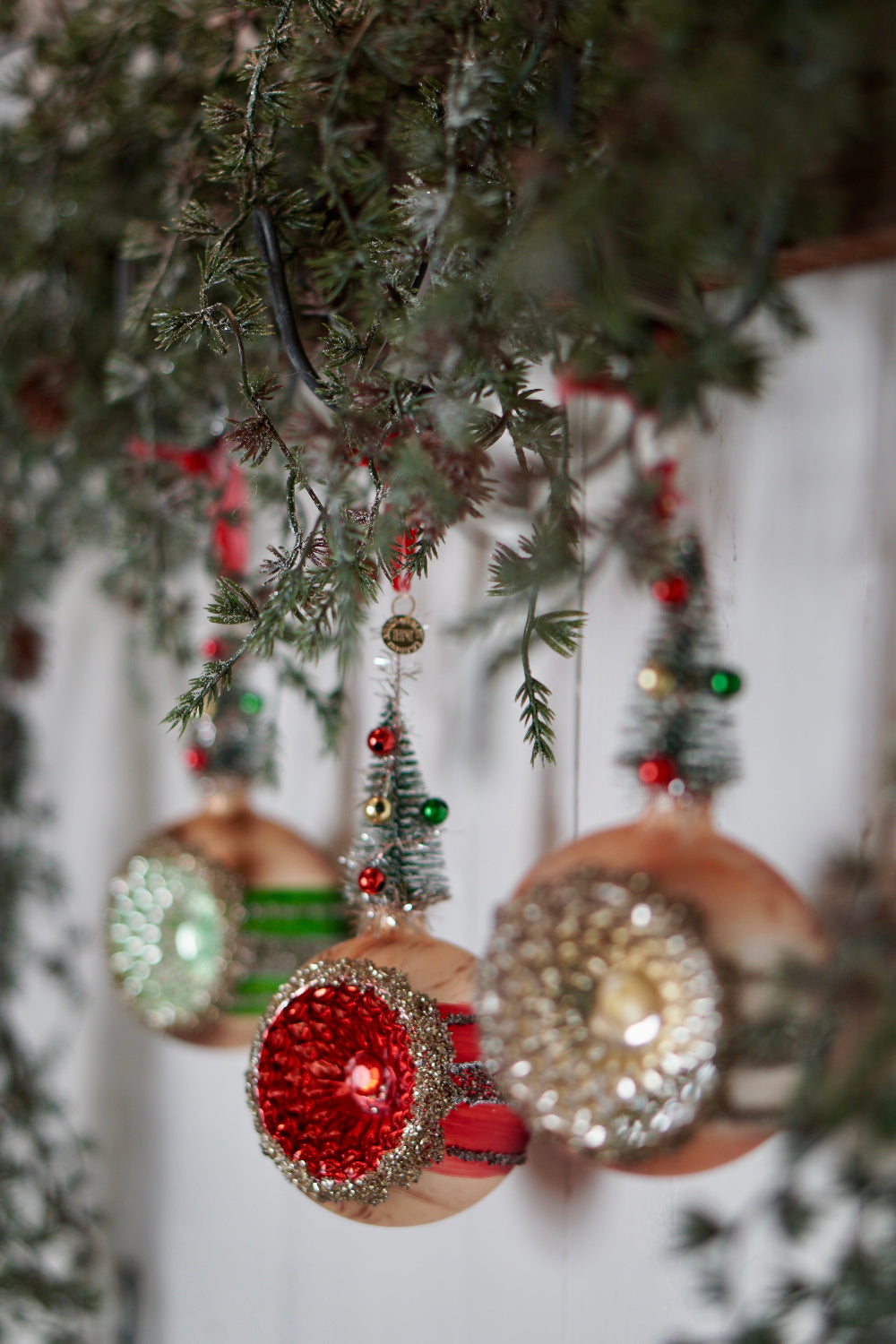 julekule reflektor nostalgisk