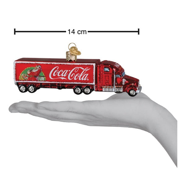 Juletrepynt Coca-Cola Lastebil, Glass - 14cm