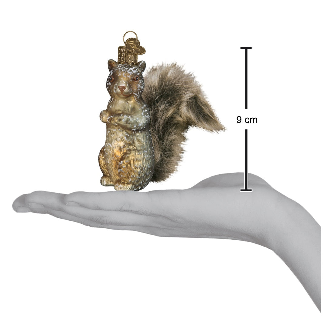 Juletrepynt Ekorn, Glass - 9cm