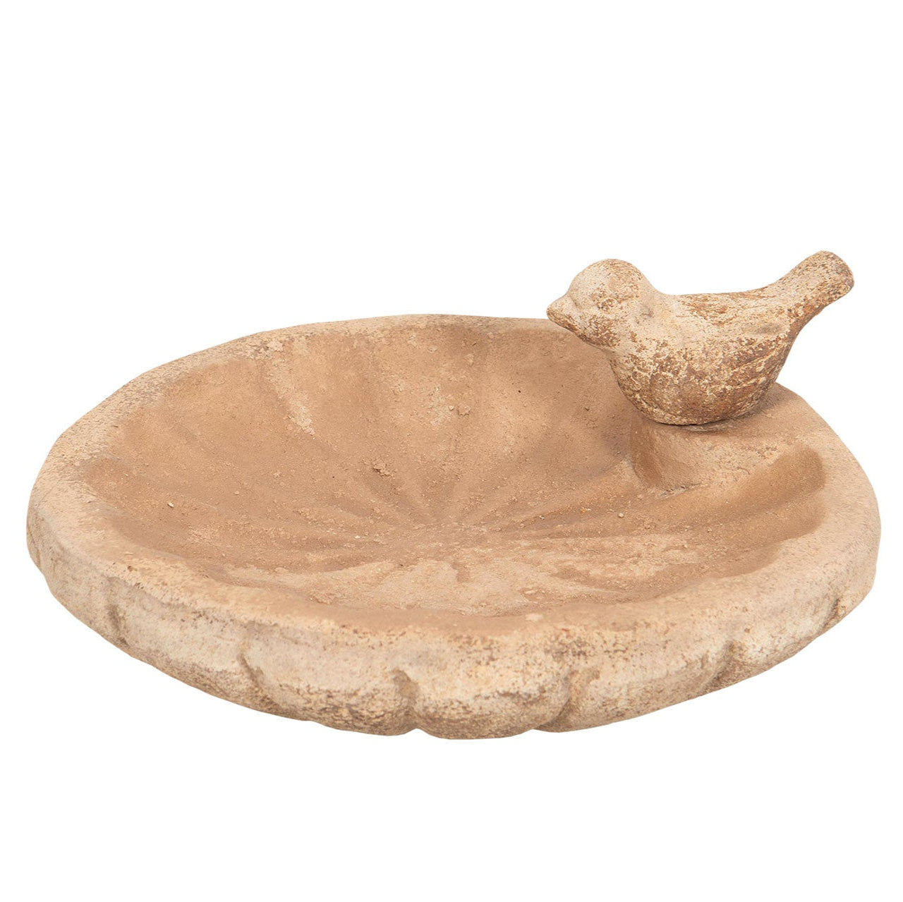 klassisk rustikk fuglebad - laget av terracotta