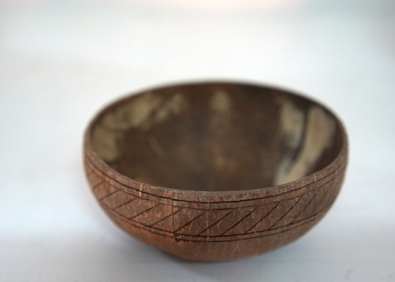 Kokosnøttskål Mønstret - 13cm