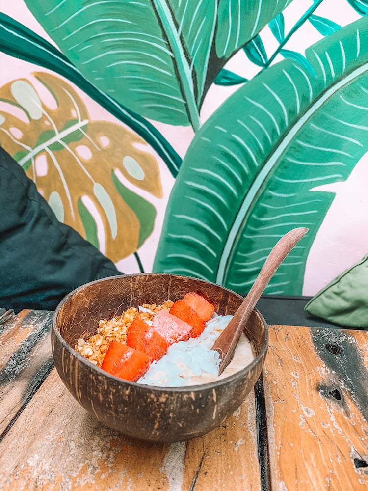 Kokosnøttskål Mønstret - 13 cm