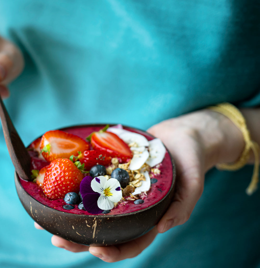 Kokosnøttskål Mønstret - 13 cm