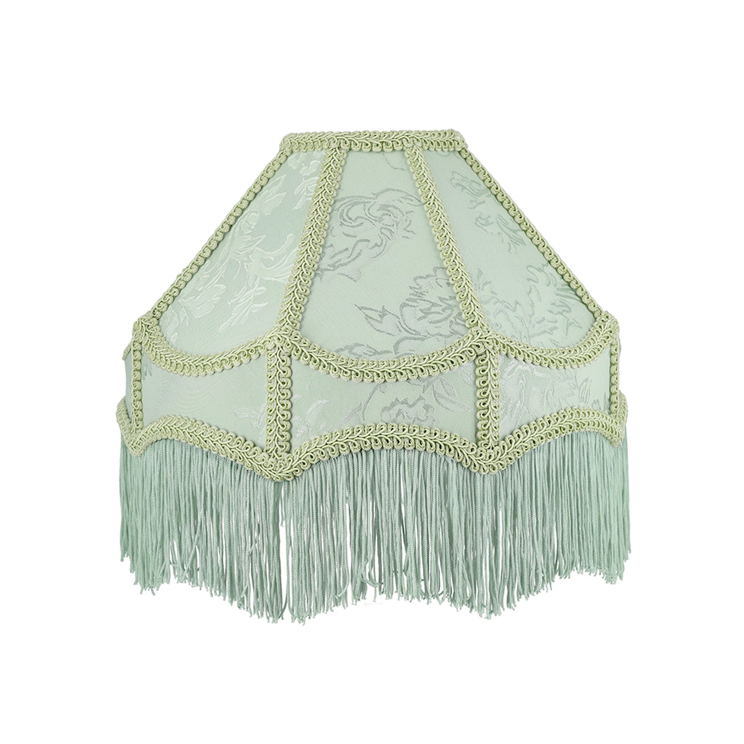 lampeskjerm grønn romantisk vintage retro