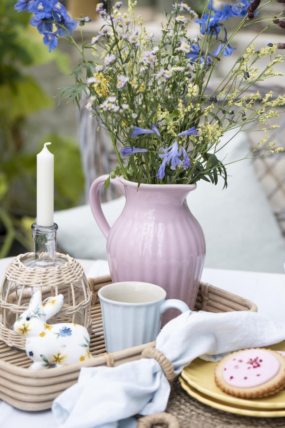 litet kort stearinlys levende lys hvitt offwhite elfenben 7211-27 ib laursen