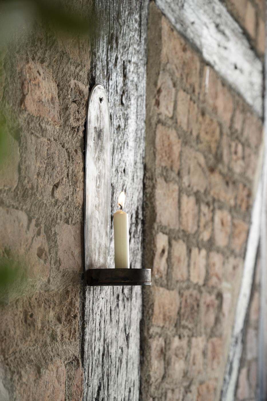 litet kort stearinlys levende lys hvitt offwhite elfenben 7211-27 ib laursen