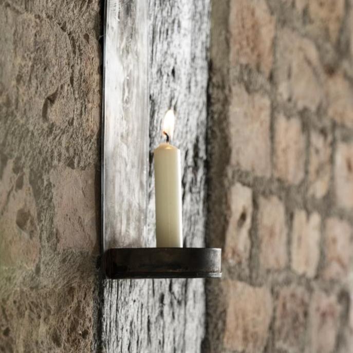 litet kort stearinlys levende lys hvitt offwhite elfenben 7211-27 ib laursen