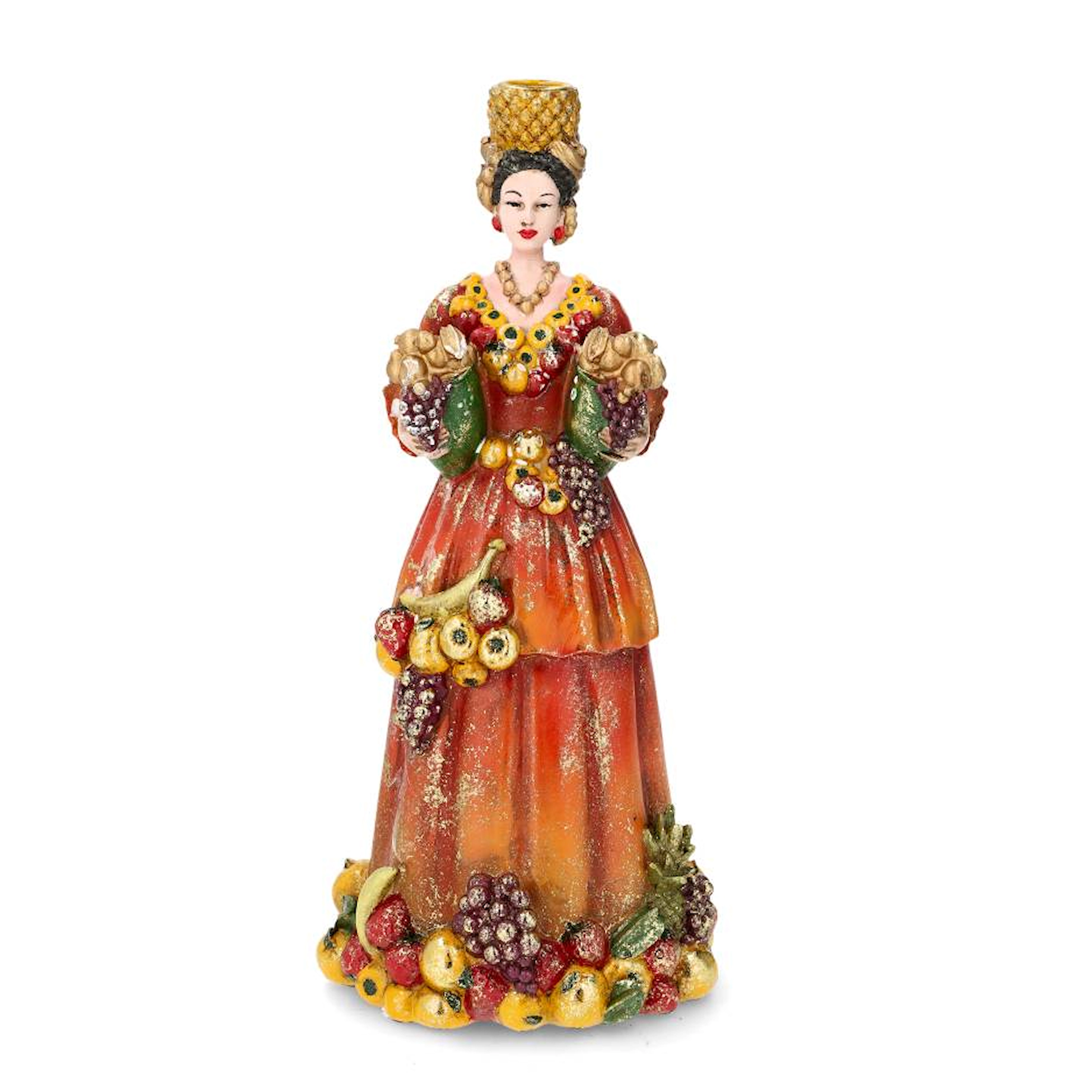lysestake dame kvinne med frukt - frida fra alot