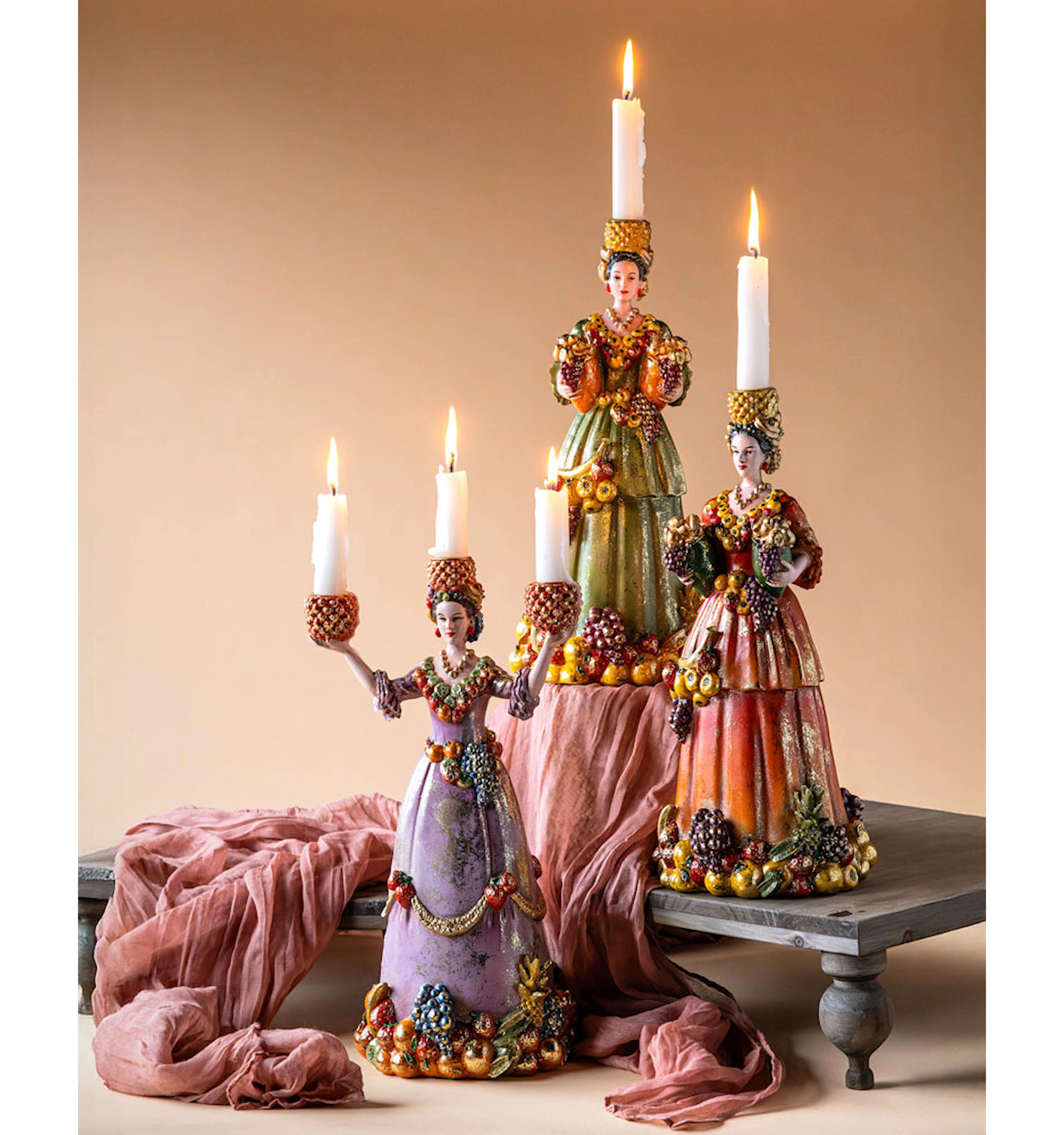 lysestake dolores kvinne figur frukt farger