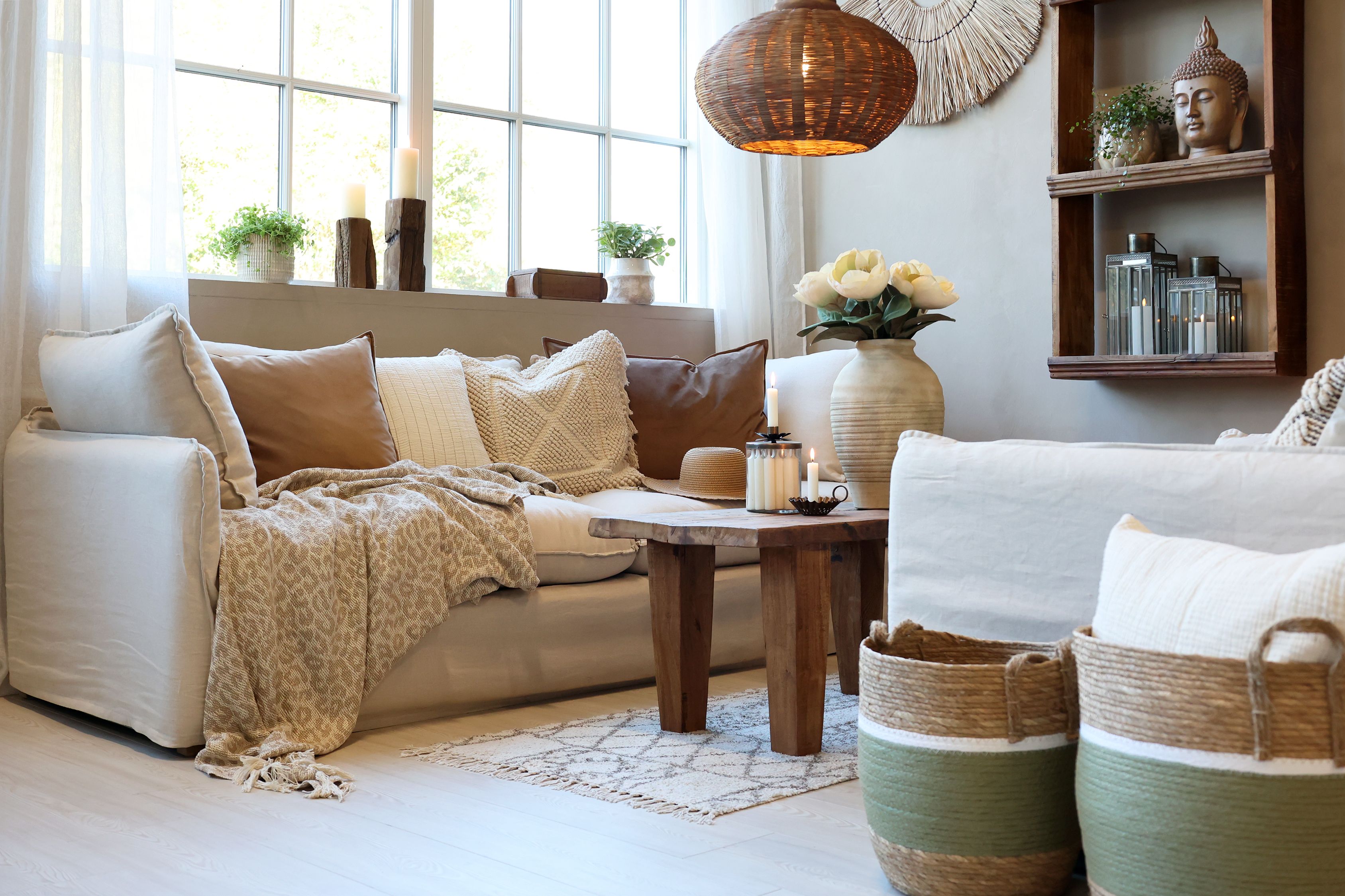 Lysestake Gammelt Treverk - 28cm