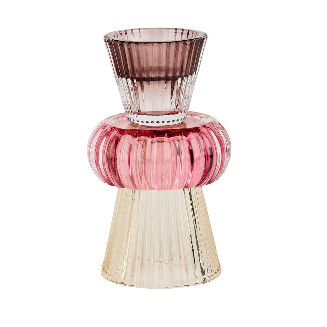 Lysestake Farget Glass - 14cm