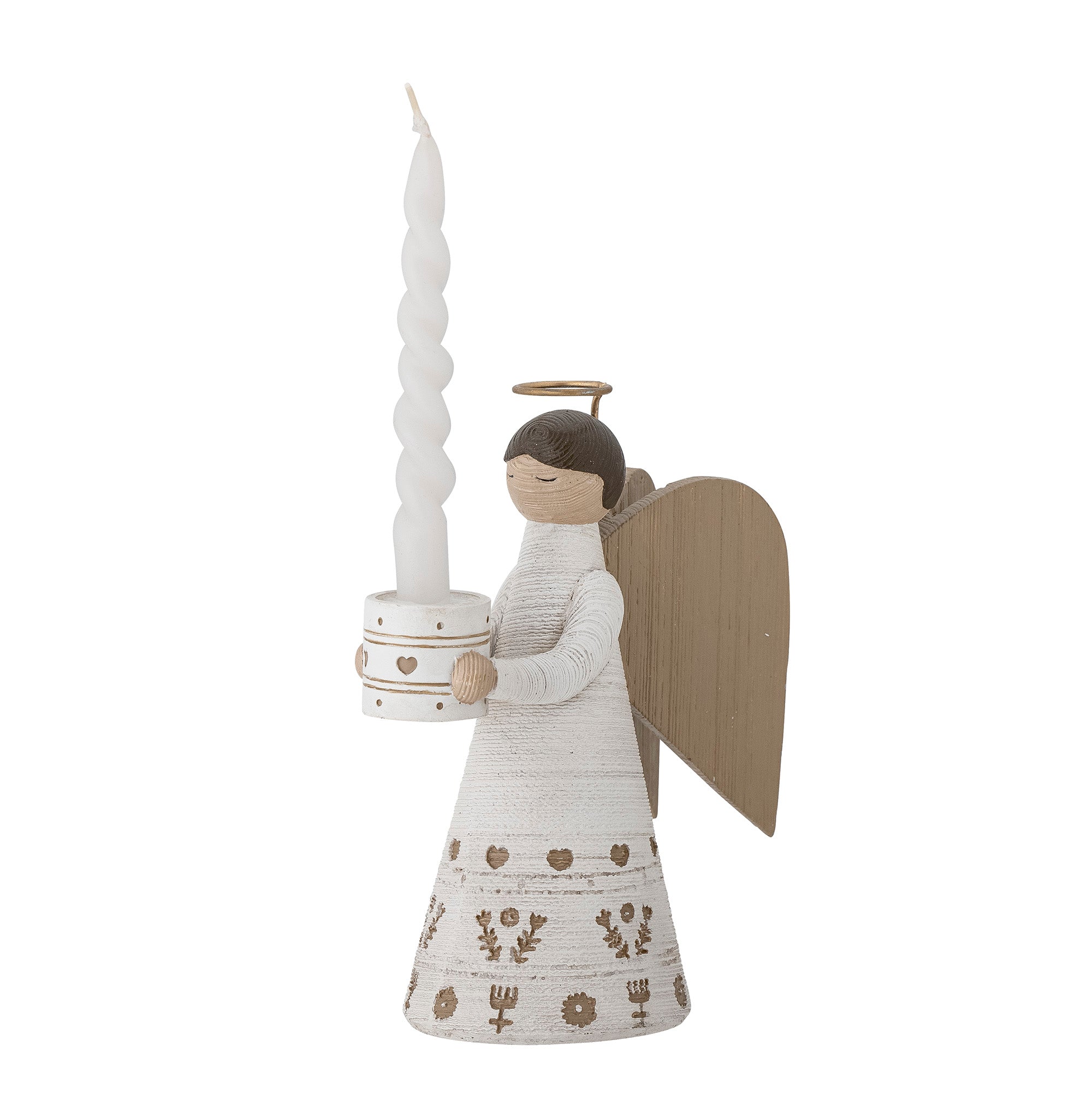 lysestake lucia engel julepynt dekorasjon bloomingville 82054045