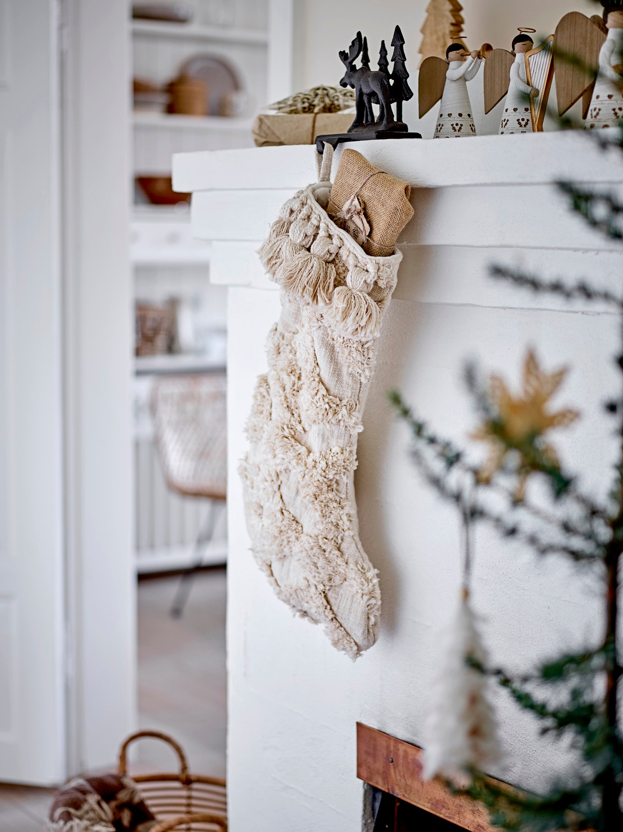 lysestake lucia engel julepynt dekorasjon bloomingville 82054045