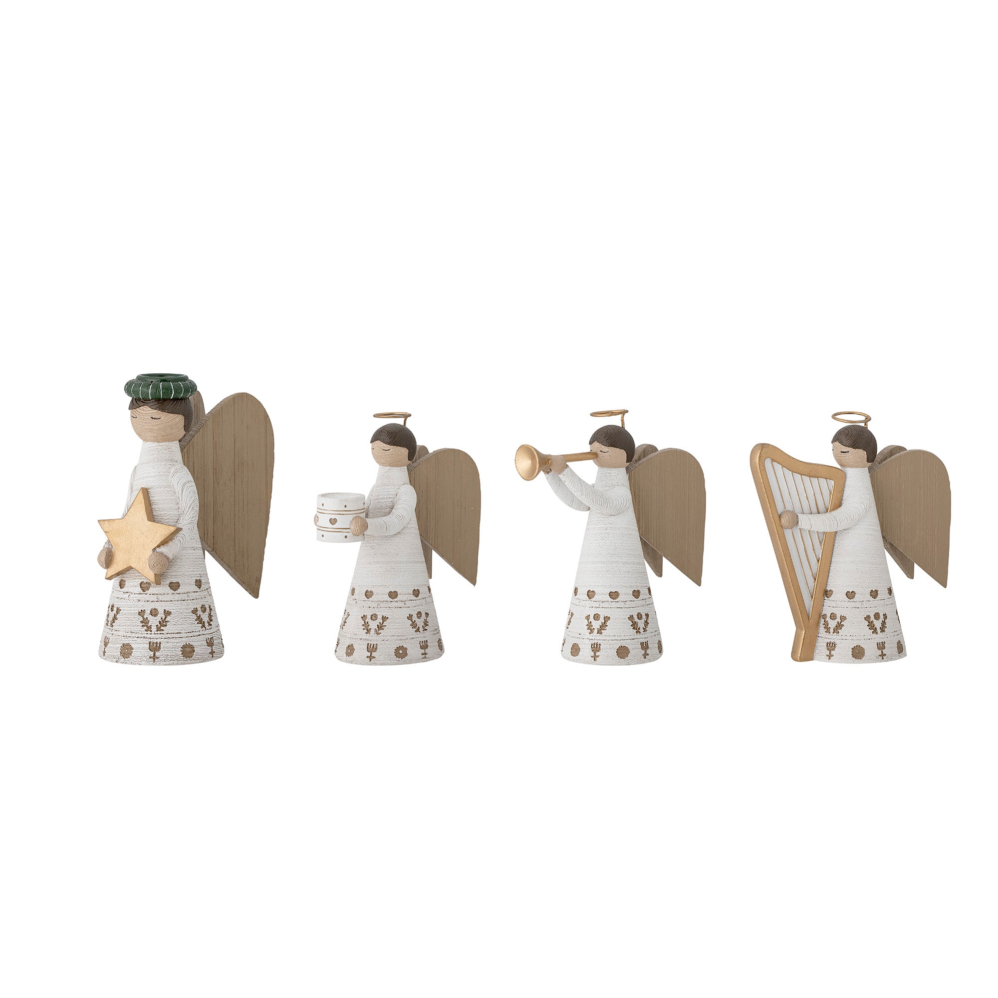 lysestake lucia engel julepynt dekorasjon bloomingville 82054045