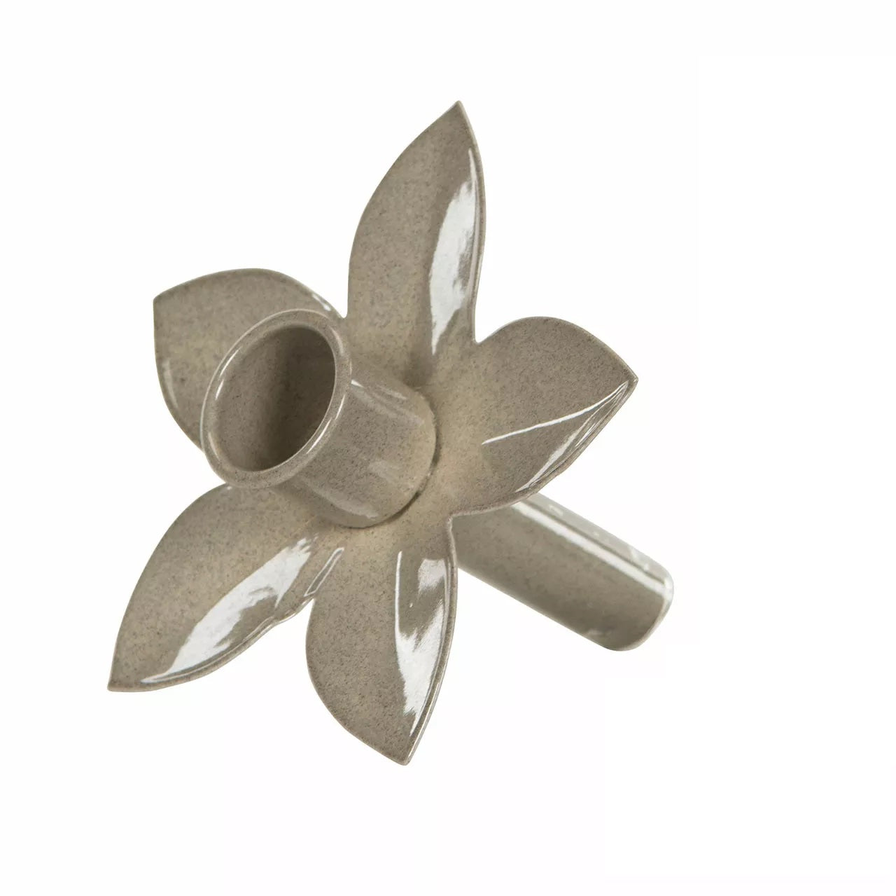 lysholder flaske sand beige stearinlys lys