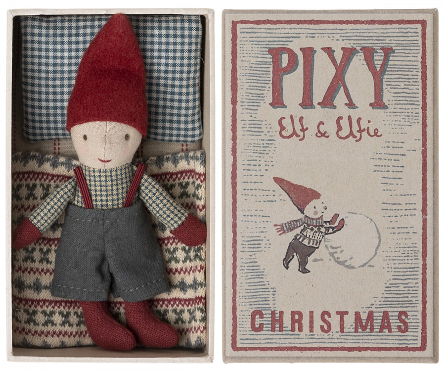 maileg pixy elf fyrstikkeske eske jul 14-1491-00