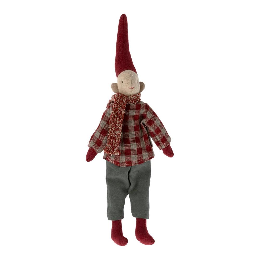 maileg pixy nisse liten magnet 14-3410-00 nissegutt rød