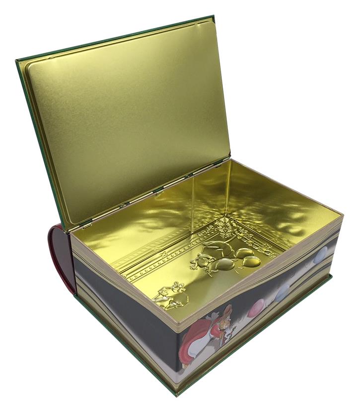 Metallboks Julemotiv, Mus - 21x24cm
