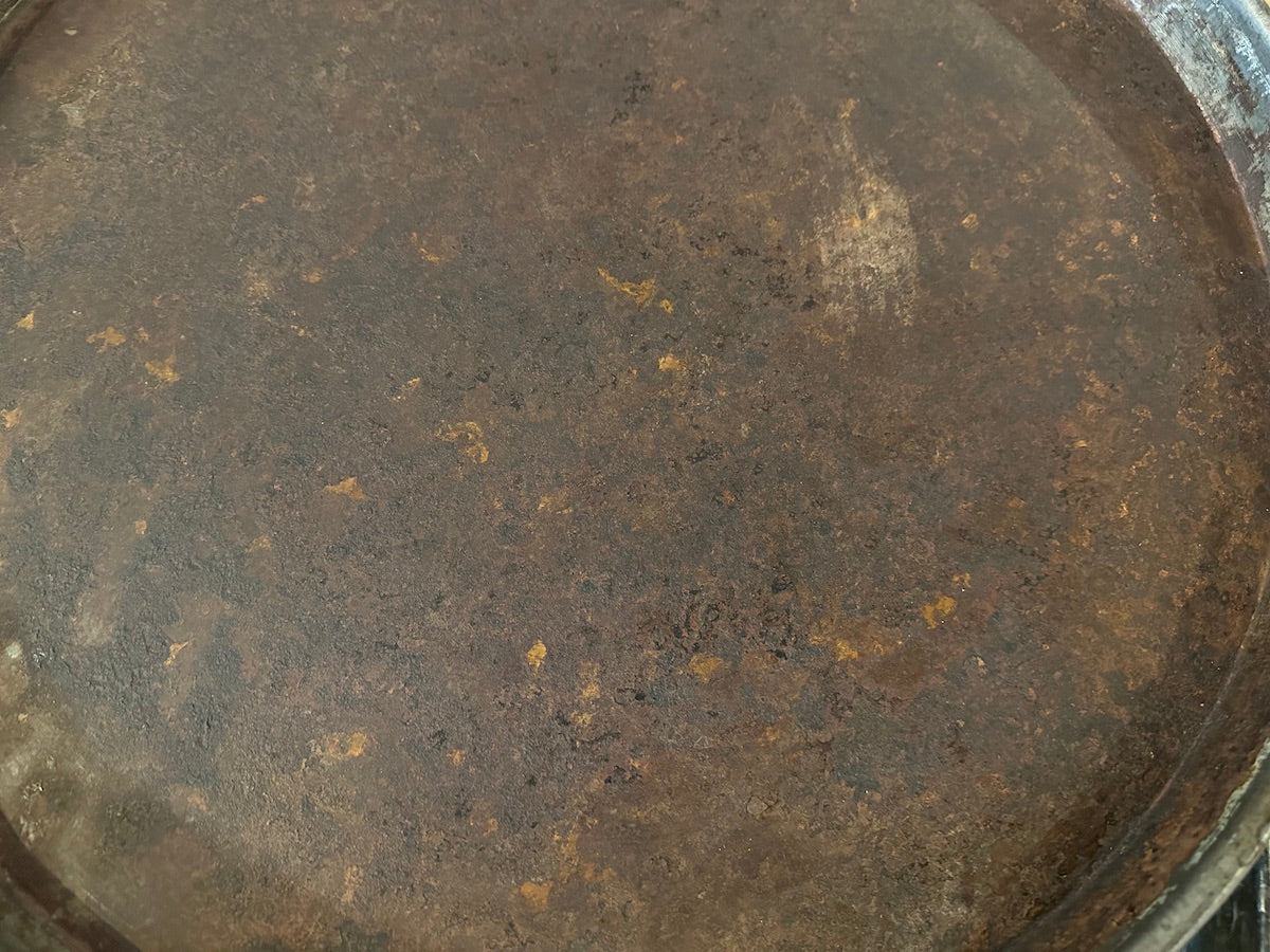 Stort Rundt Metallfat, Redesign - Ø55cm