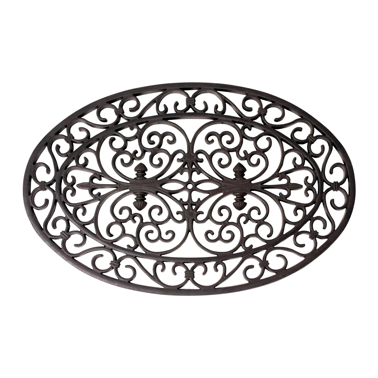 oval dørmatte i gummi - klassisk og dekorativ