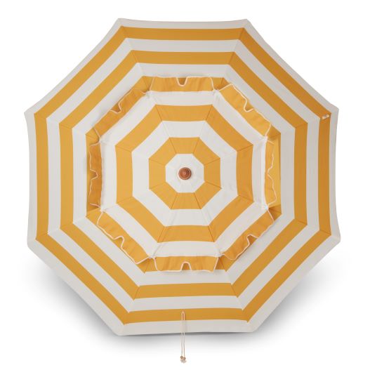 parasoll Monchiqe Bella Vista Retro Stripe Yellow gul striper stor