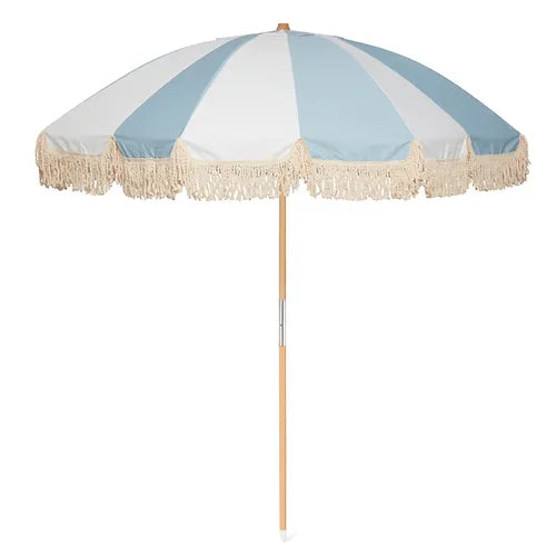 parasoll retro blå striper MONCHIQE Portimao Stripe Sky Blue