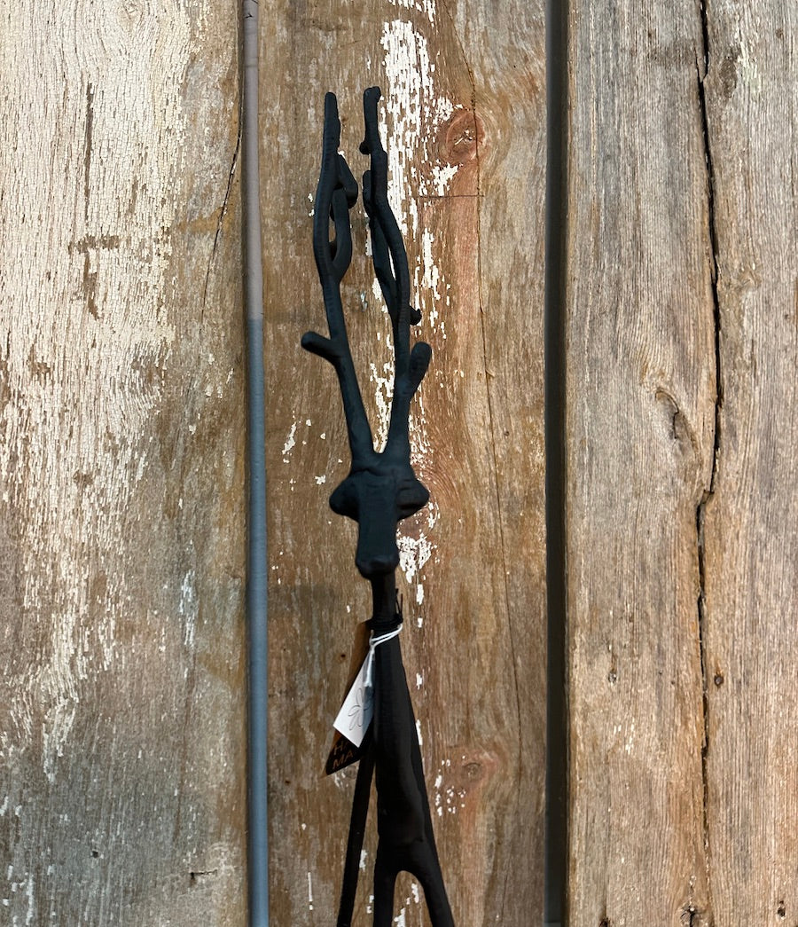 Reinsdyr, Svart Metall - 68cm