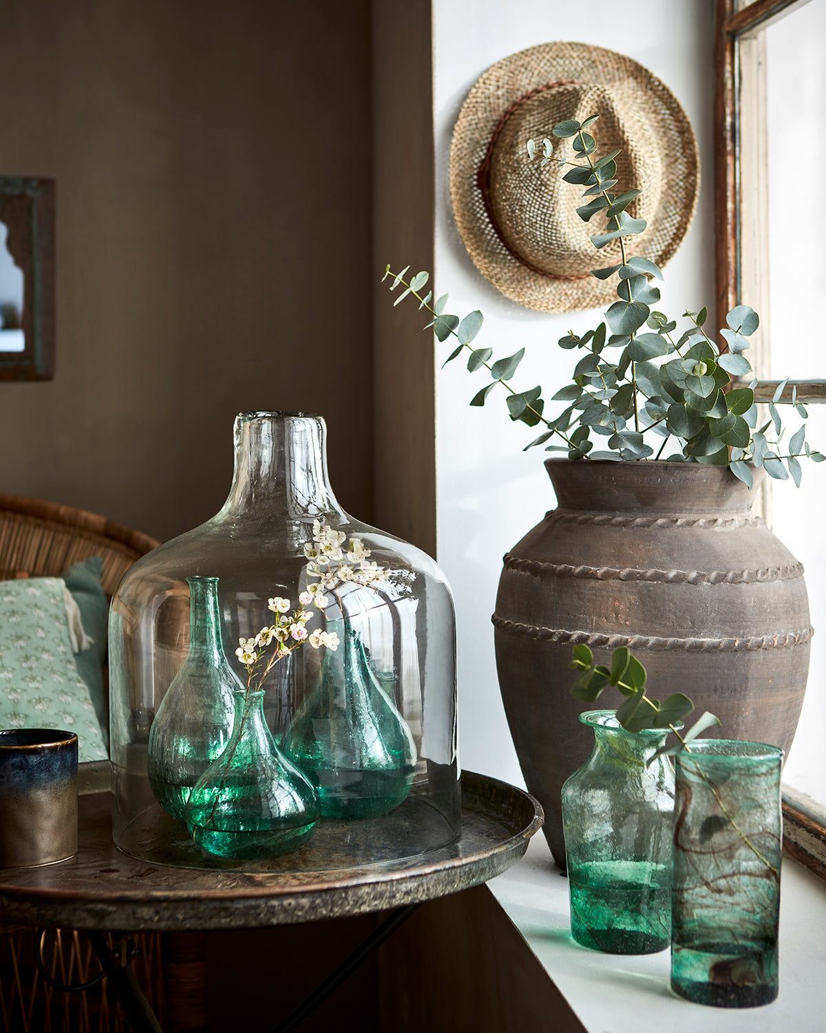 rundt metallfat rustikk servering brett dekorasjon metallrundt metallfat metallbrett rustikk gammelt