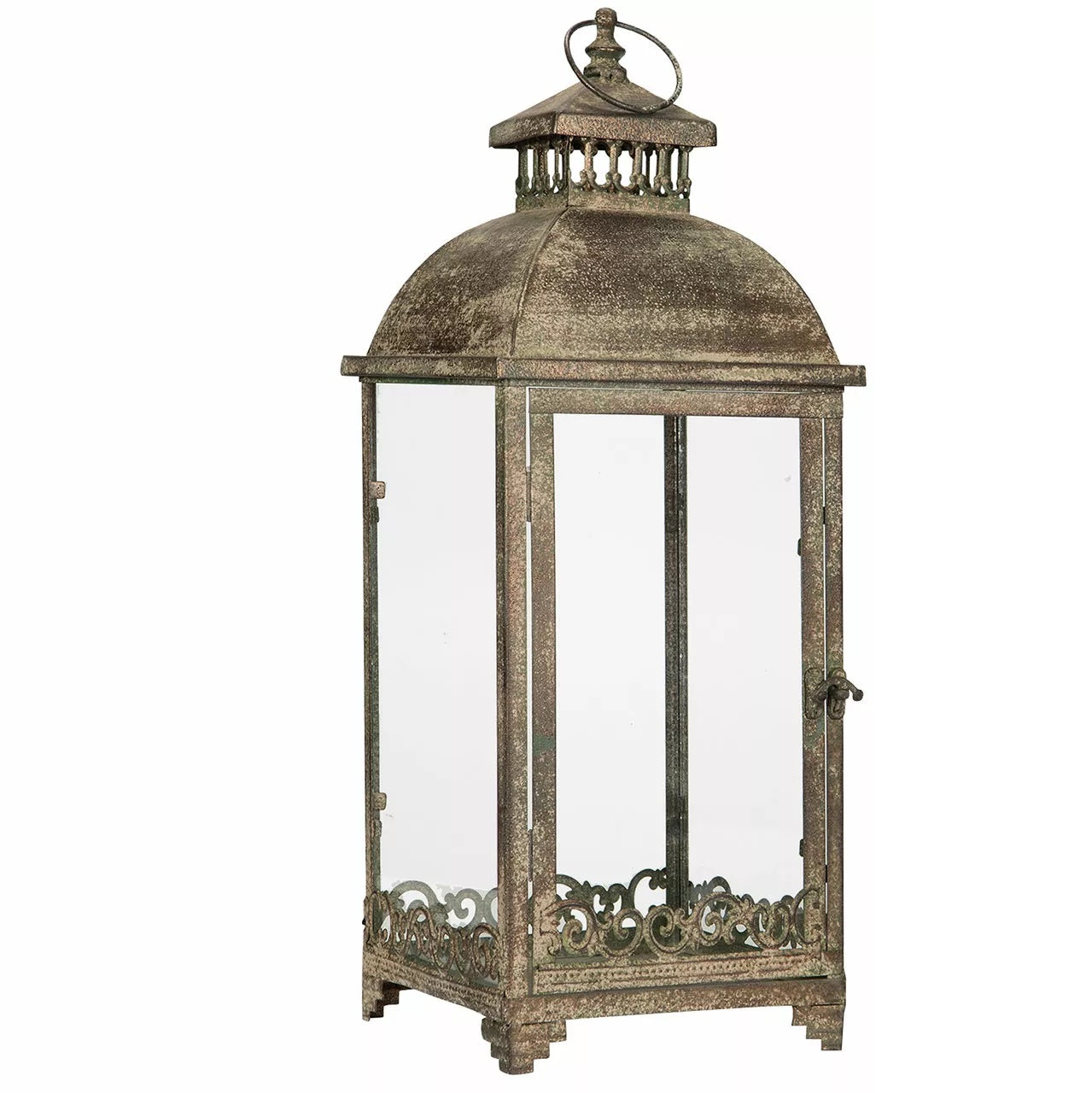 Rustikk Lykt Antikk Grønn - 2stk