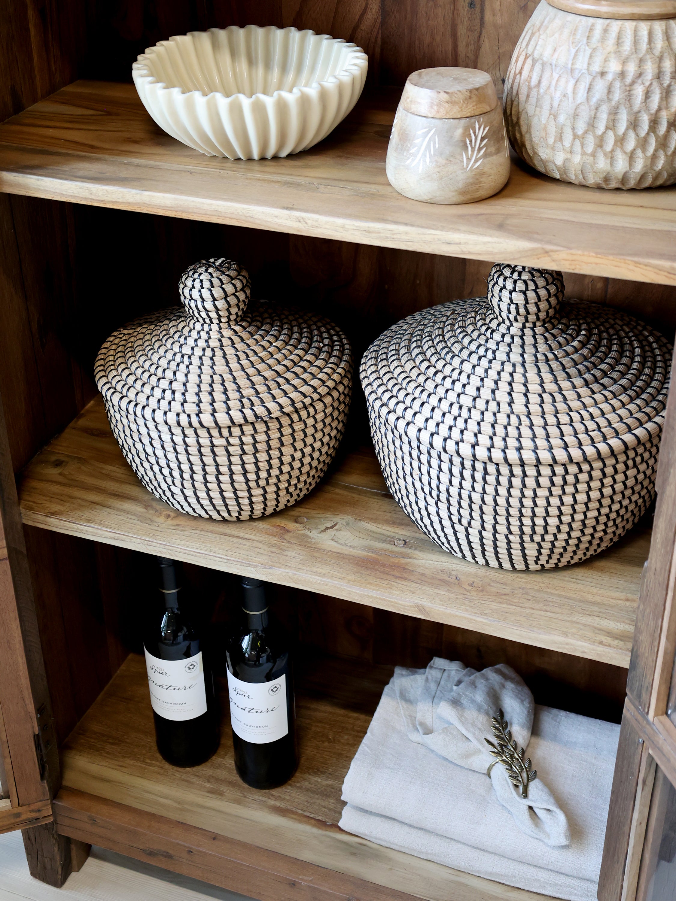 Rustikk Vitrineskap - 80x140cm